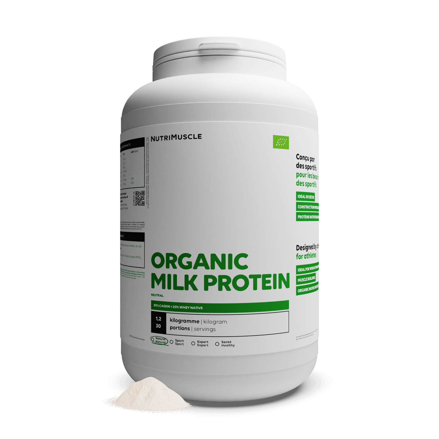 Nutrimuscle Protéines 1.20 kg Protéines Totales Biologiques