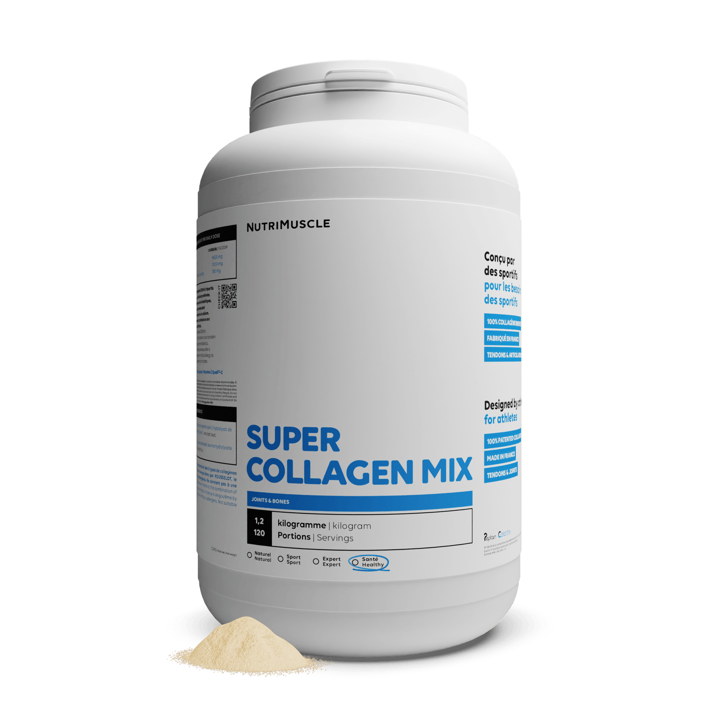 Nutrimuscle Protéines 1.20 kg Super Collagen Mix en poudre