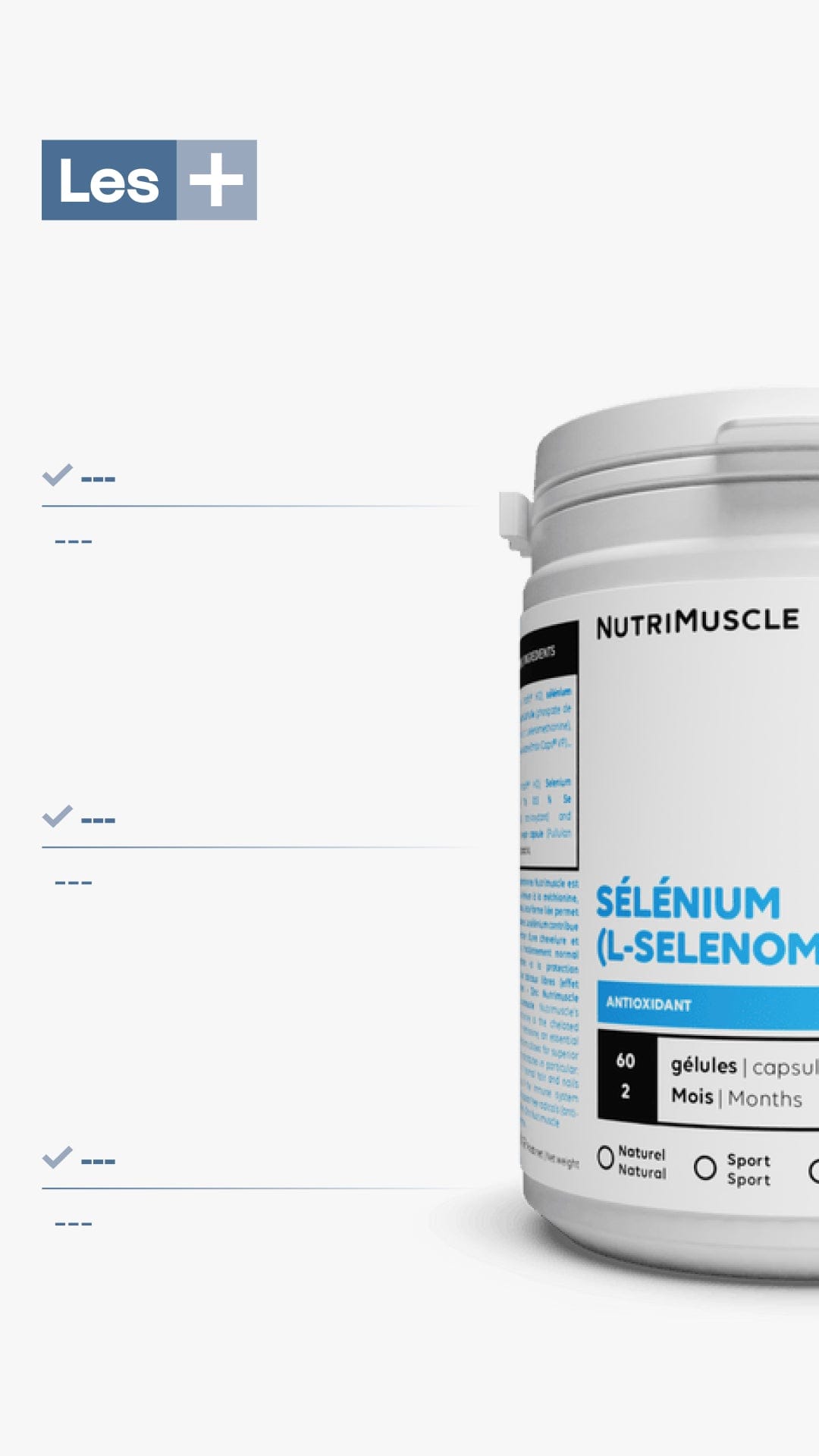 Nutrimuscle Sélénium (L-Selenomethionine)