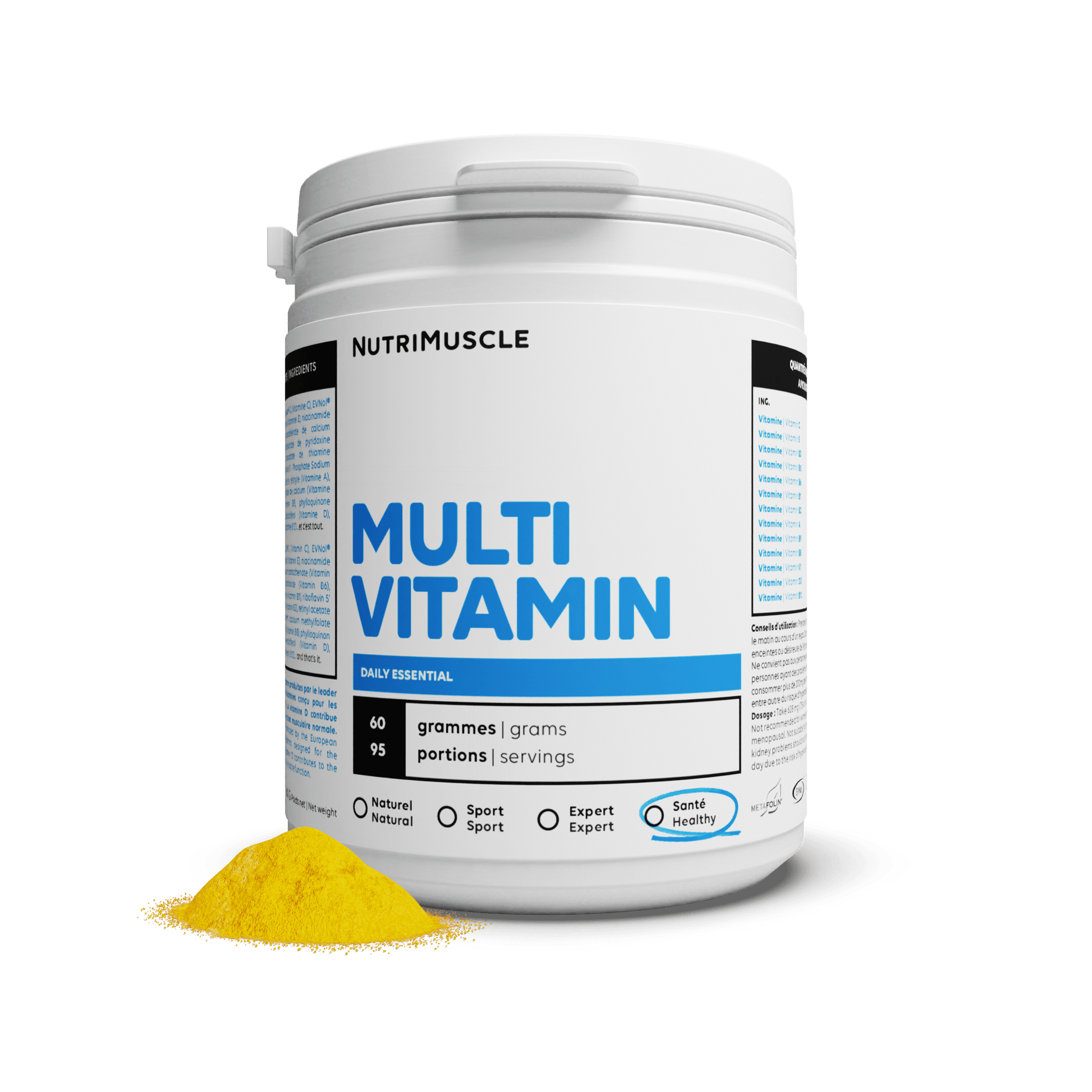 Nutrimuscle Vitamines et Minéraux 60 g Multivitamines en poudre