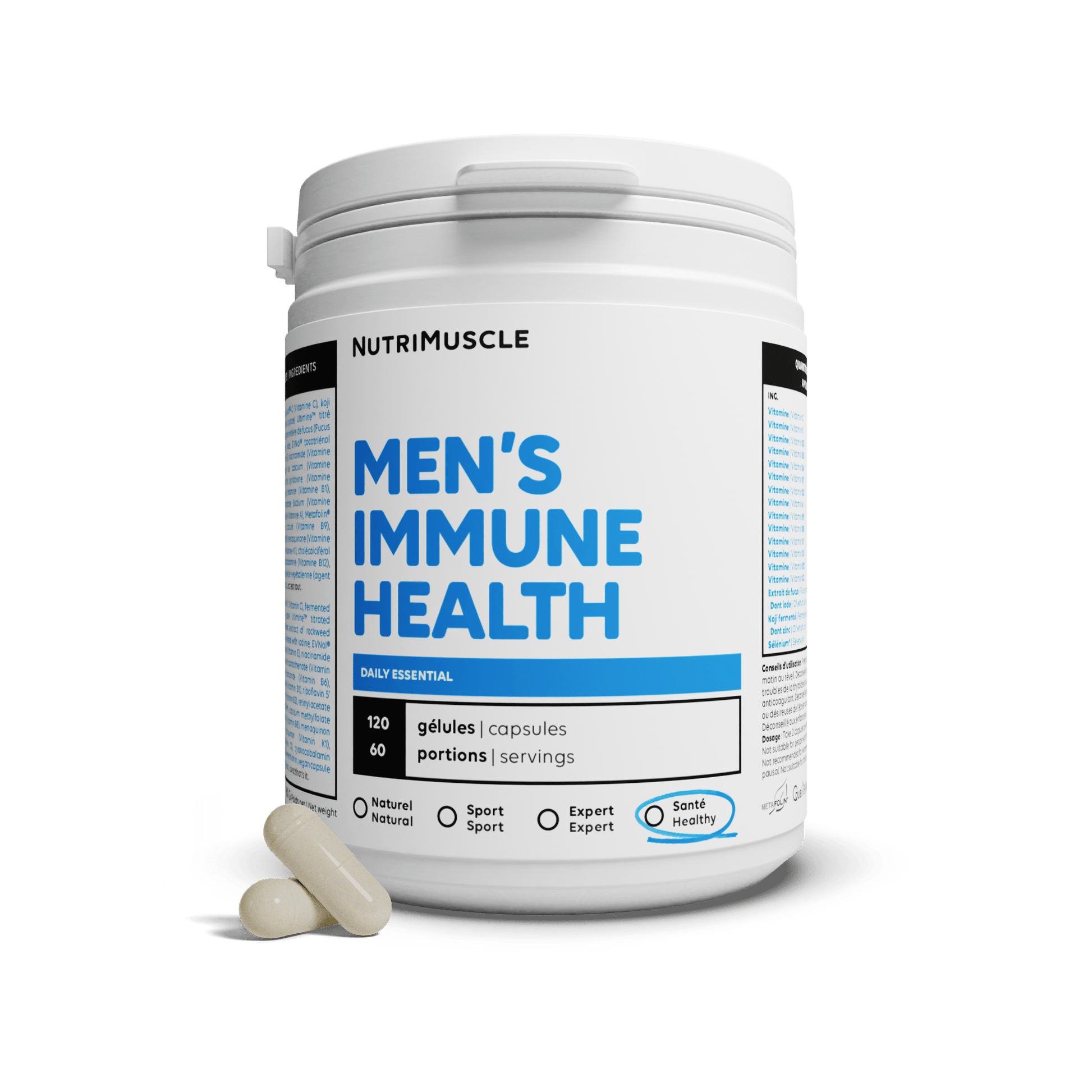 Nutrimuscle Vitamines 120 gélules Men's Immune Health
