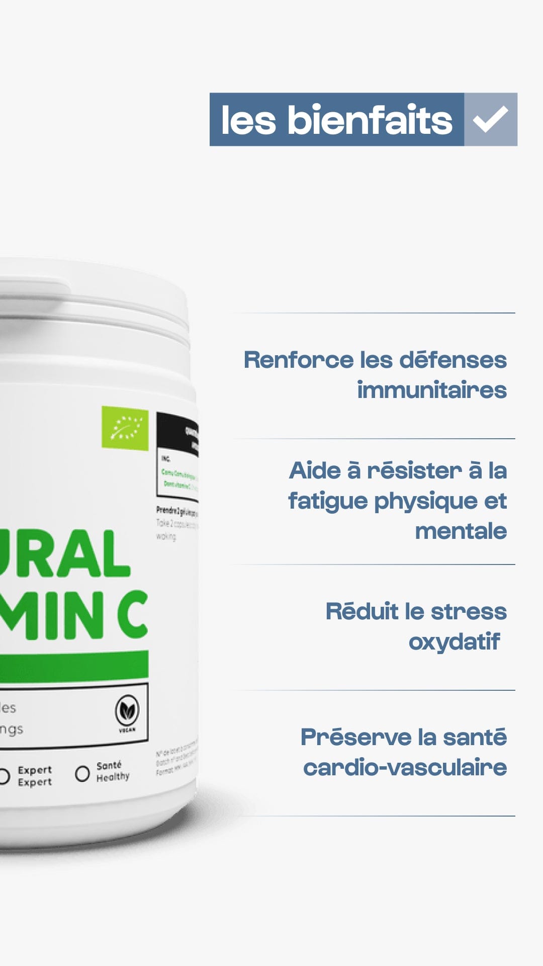 Nutrimuscle Vitamines 150 g Vitamine C Bio en poudre