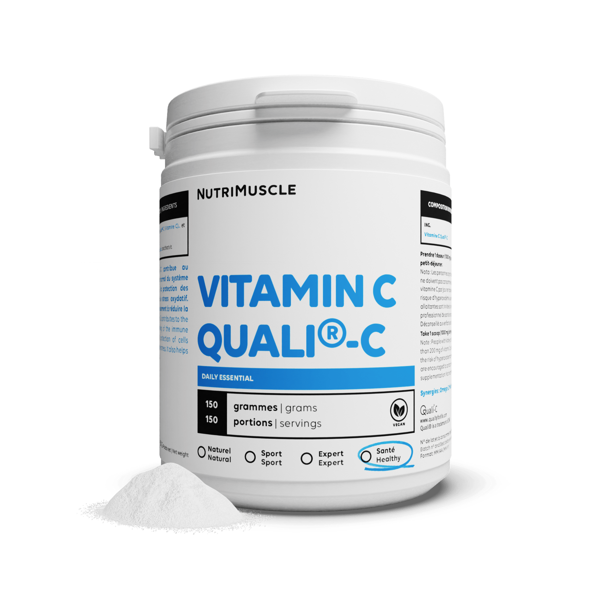Nutrimuscle Vitamines 150 g Vitamine C Quali®C en poudre