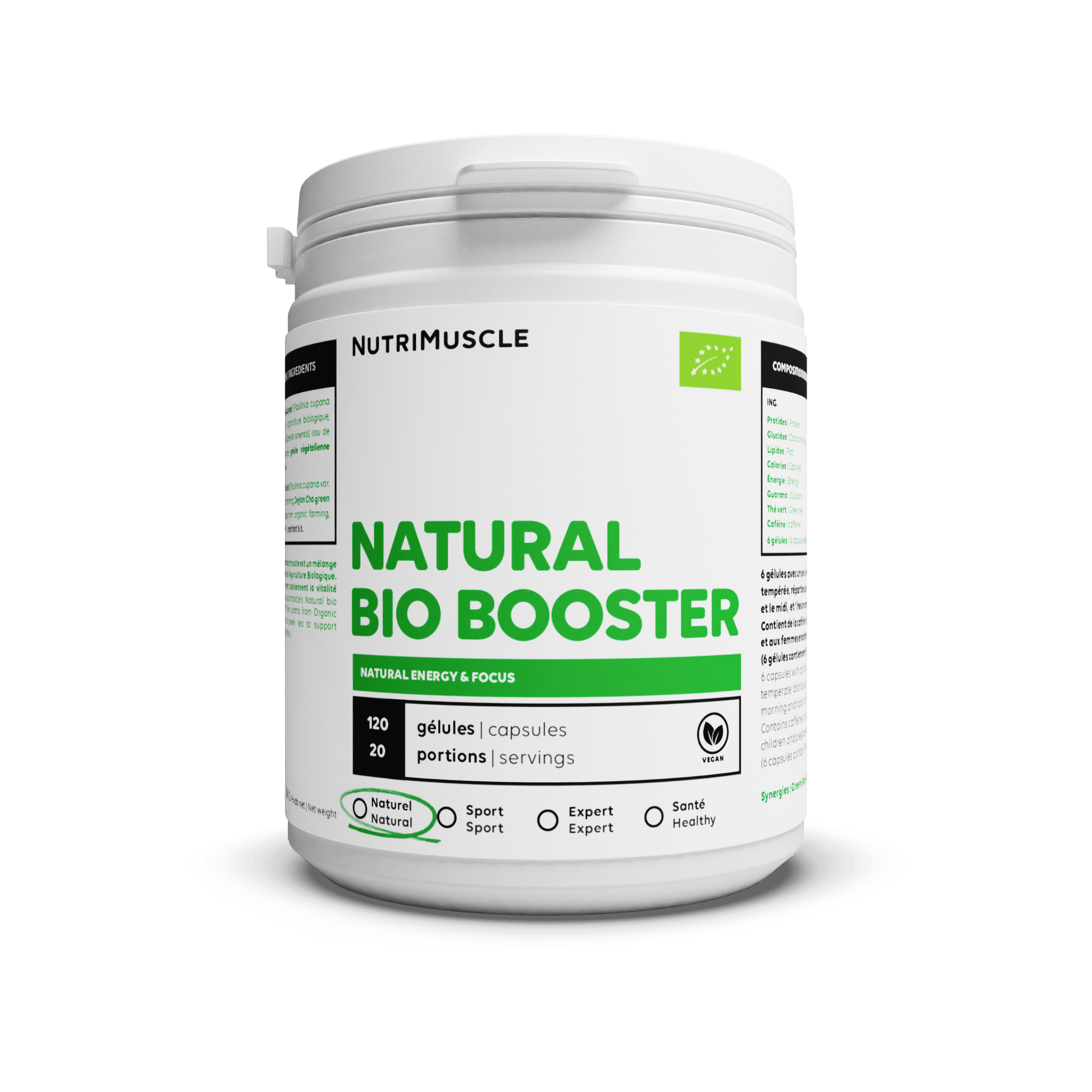 Nutrimuscle Plantes Gélules / 120 gélules Natural Bio Booster