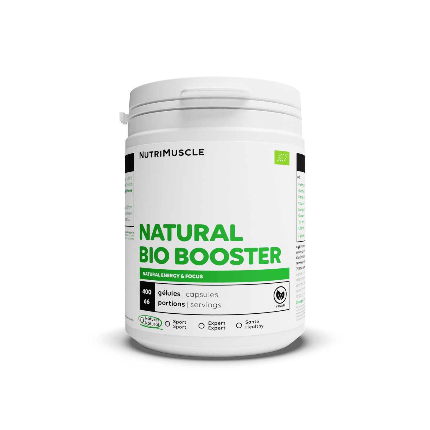Nutrimuscle Plantes Gélules / 400 gélules Natural Bio Booster