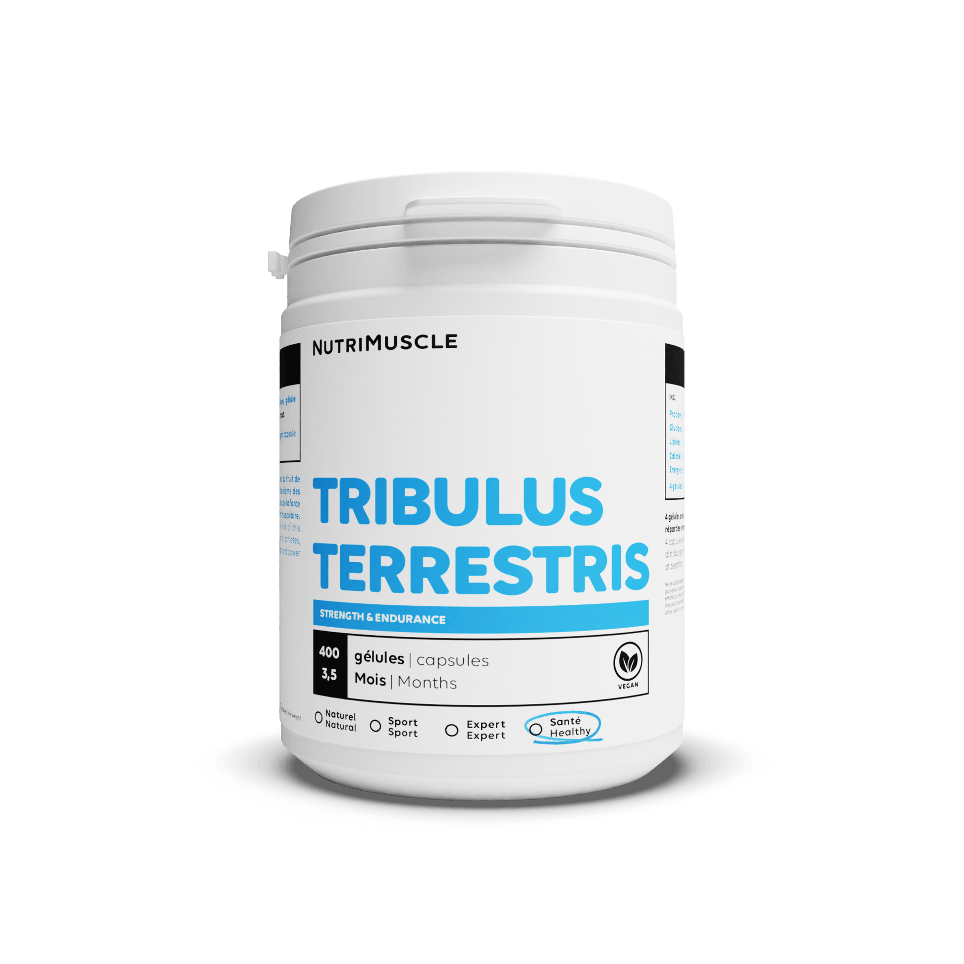 Nutrimuscle Plantes Gélules / 400 gélules Tribulus Terrestris
